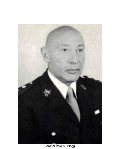 Teniente coronel Italo Piaggi, comandante de la Fuerza de Tareas 